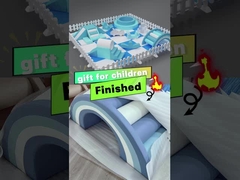 Niestandardowy zestaw sprzętu do gry miękkiej biała i niebieska pianka miękka gra z piłką