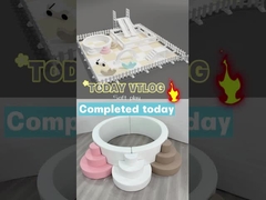 Podwójny zjeżdżalnik z łukiem biały sprzęt do gry plastikowa zjeżdżalnia dla dzieci