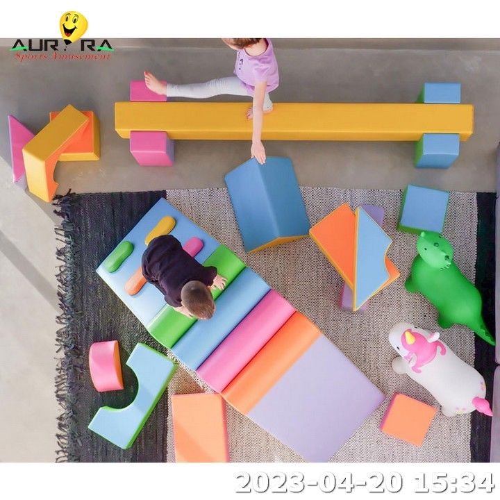 PU skóra dziecięca oprogramowanie do zabawy blokowe piankowe boisko do zabawy w pomieszczeniach