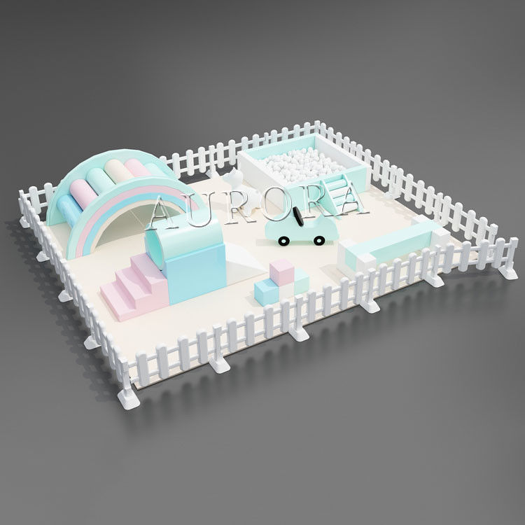 Zindywidualizowane kolory Soft Play Merry Go Round Event Party Rental kids carousel