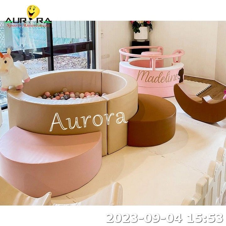 Pułapka do piłki w pomieszczeniach dziecięcych Kwiat miękkie zestaw do zabawy Plac zabaw Miękkie placówki do zabawy Kwiat zestaw