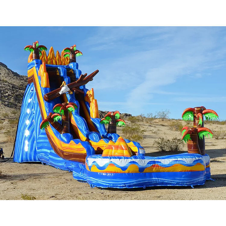 Tarpaulin Giant Nawigacyjne Slides And Water Slides For Kids Party 0,55mm Pvc