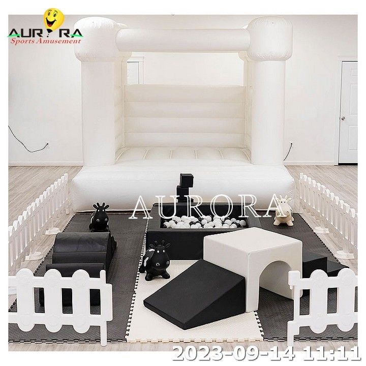 Biały i Błękitny Niestandardowy Soft Play Najpopularniejszy Indoor Kids Soft Play Center
