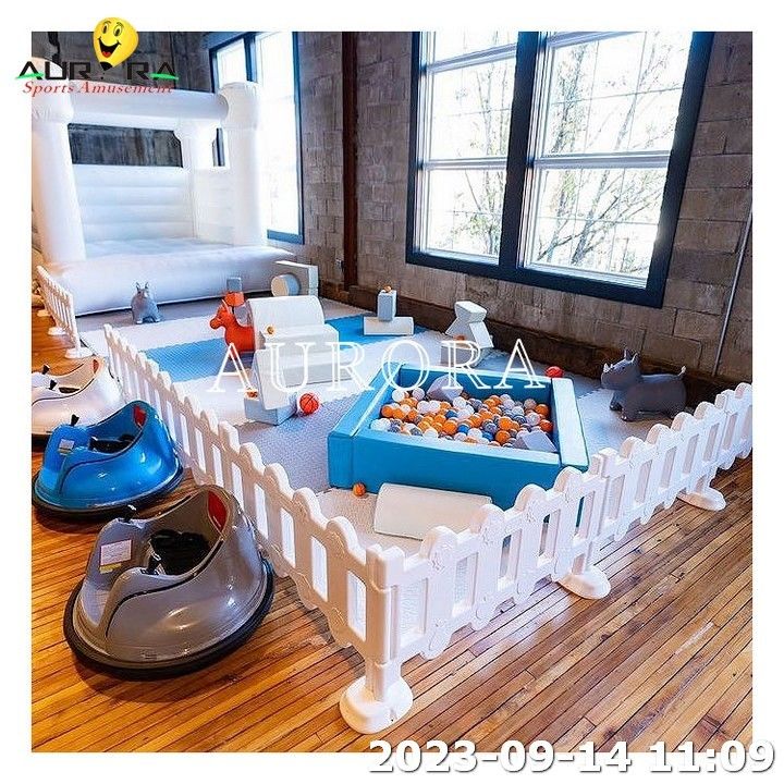 Biały i Błękitny Niestandardowy Soft Play Najpopularniejszy Indoor Kids Soft Play Center