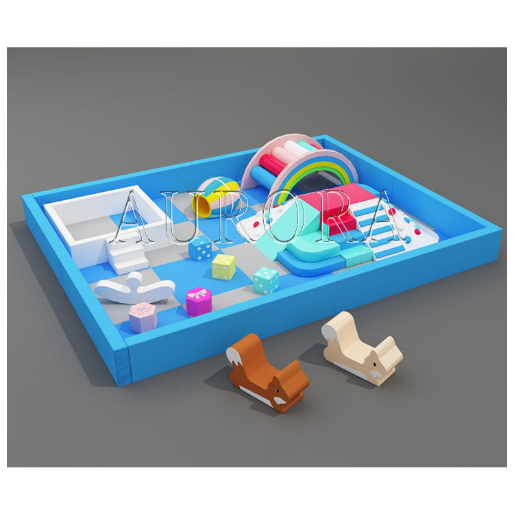 Dzieciaki Soft Play Ball Pit Kompletny zestaw Soft Play Rainbow Bridge Soft Play Equipment